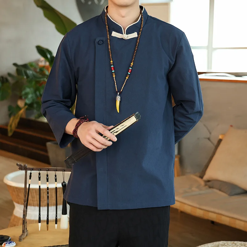 

Yourqipao, ретро, Китай, Kemeja, Pria, английский стиль, широкий выбор, широкий выбор, для отелей