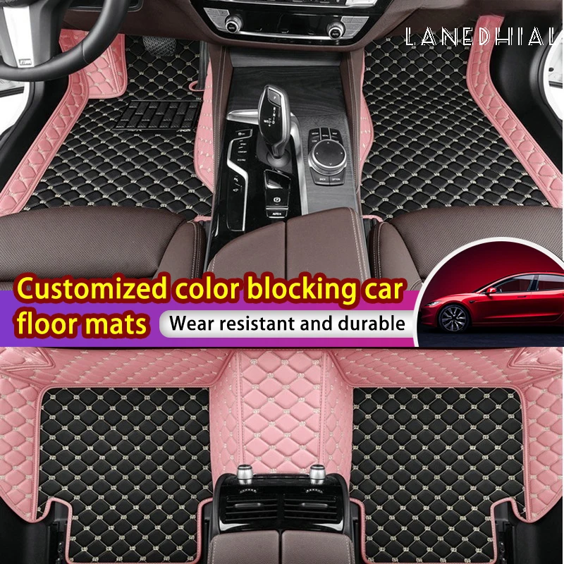 

Custom Color Blocking Leather Car Floor Mats For Lincoln All Models Navigator MKS MKZ MKC MKX MKT Auto Accessories Car-Styling