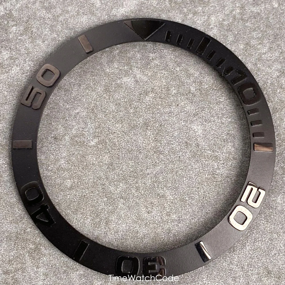 Ceramic Sloping Watch Bezel Insert - Black, Blue, Green, Silver