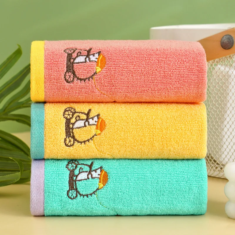 Cotton Baby Towels Soft Cartoon Children Bath Towel for Newborns Kids Handkerchief Bathing Shower Face Washcloth Wipe 73x33cm