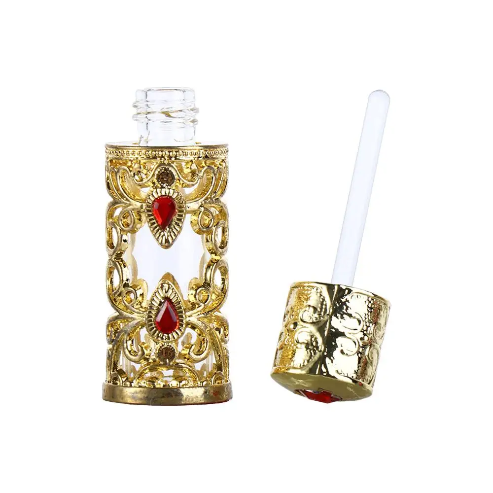 Alloy Dropper Arabian Style Dubai Middle East Style Perfume Bottles Cosmetic Container Refillable Bottles Essential Oil Bottles