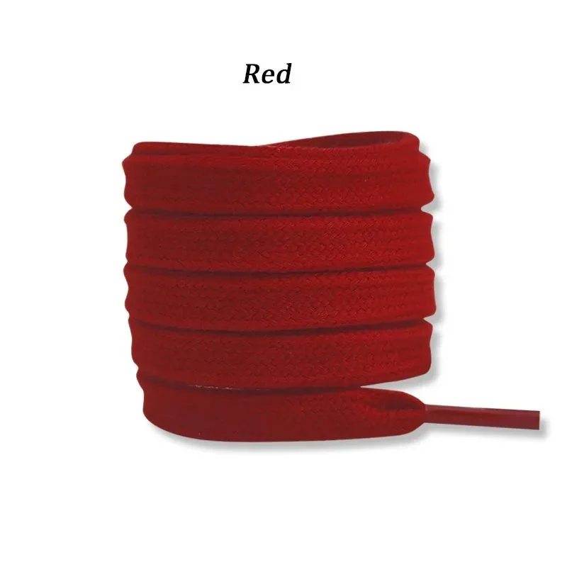 Vibrant Solid Color Cotton Shoelaces for All Ages - Variety of Lengths