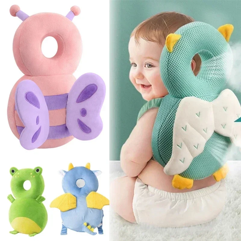 1-3T Toddler Baby Head Protector Safety Pad Cushion Back Prevent Injured Angel Bee Cartoon Security Pillows Protective Headgear 1
