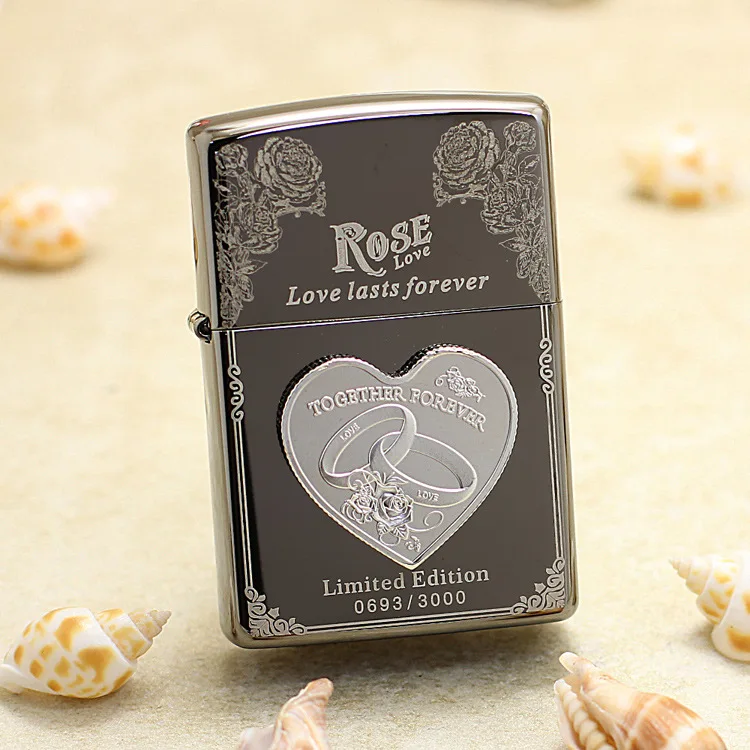 

Оригинальная зажигалка Zippo, медная, ветрозащитная, черная, ледяная Роза, керосиновая зажигалка, подарок с кодом против подделки