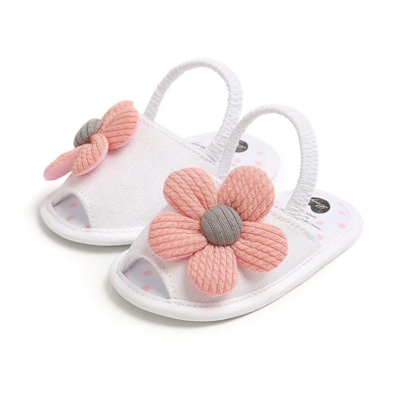 Summer Lovely Baby Girls Shoes Newborn Infant Party Princess Walking Shoes Toddler Floral Beach Footwear 0-18Months