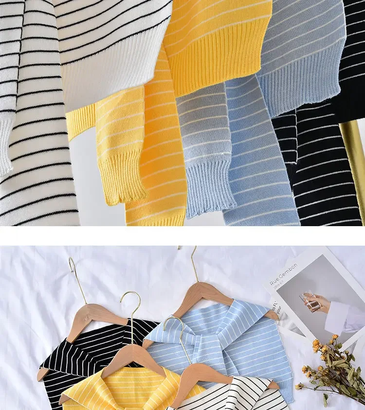Shrugs Women Shoulder Shawl Fall Outwear All-match Candy Colors Fashion Knit Scarf-collar Harajuku Korean Streetwear Chic Sweet