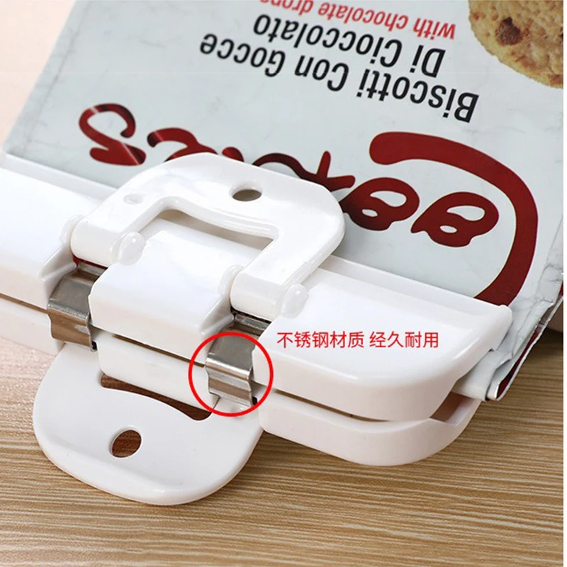 Sealing Clips 2pcs Sealing Bags Clip Thick Plastic Strong Clamping Force Snack Moisture-proof Clip for Household Use Kitchen Accessory Items