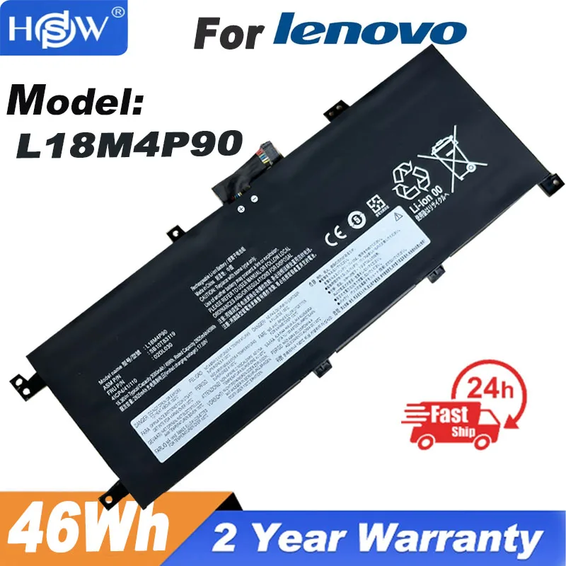 

Новый аккумулятор для ноутбука 15,36 в 46 Вт/ч L18C4P90 L18M4P90 для Lenovo ThinkPad L13 Yoga 20R6S00800 для Thinkpad New S2 2019 2020 Series