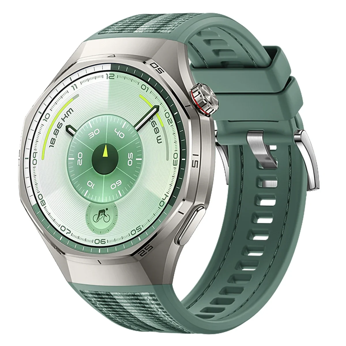 Premium Nylon Woven Silicone Strap - Comfortable and Replaceable Wristband for Smartwatch