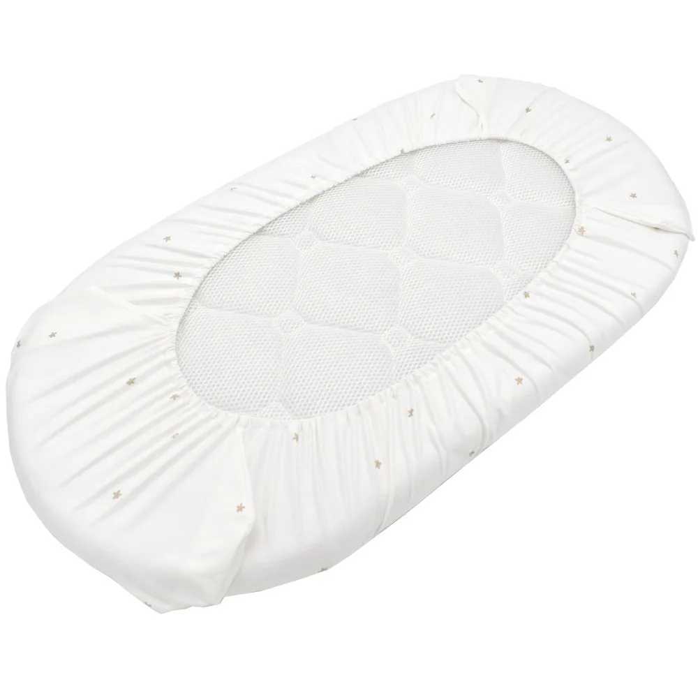 Mattress Cover Flower Pattern Removable Spandex Baby Cradle