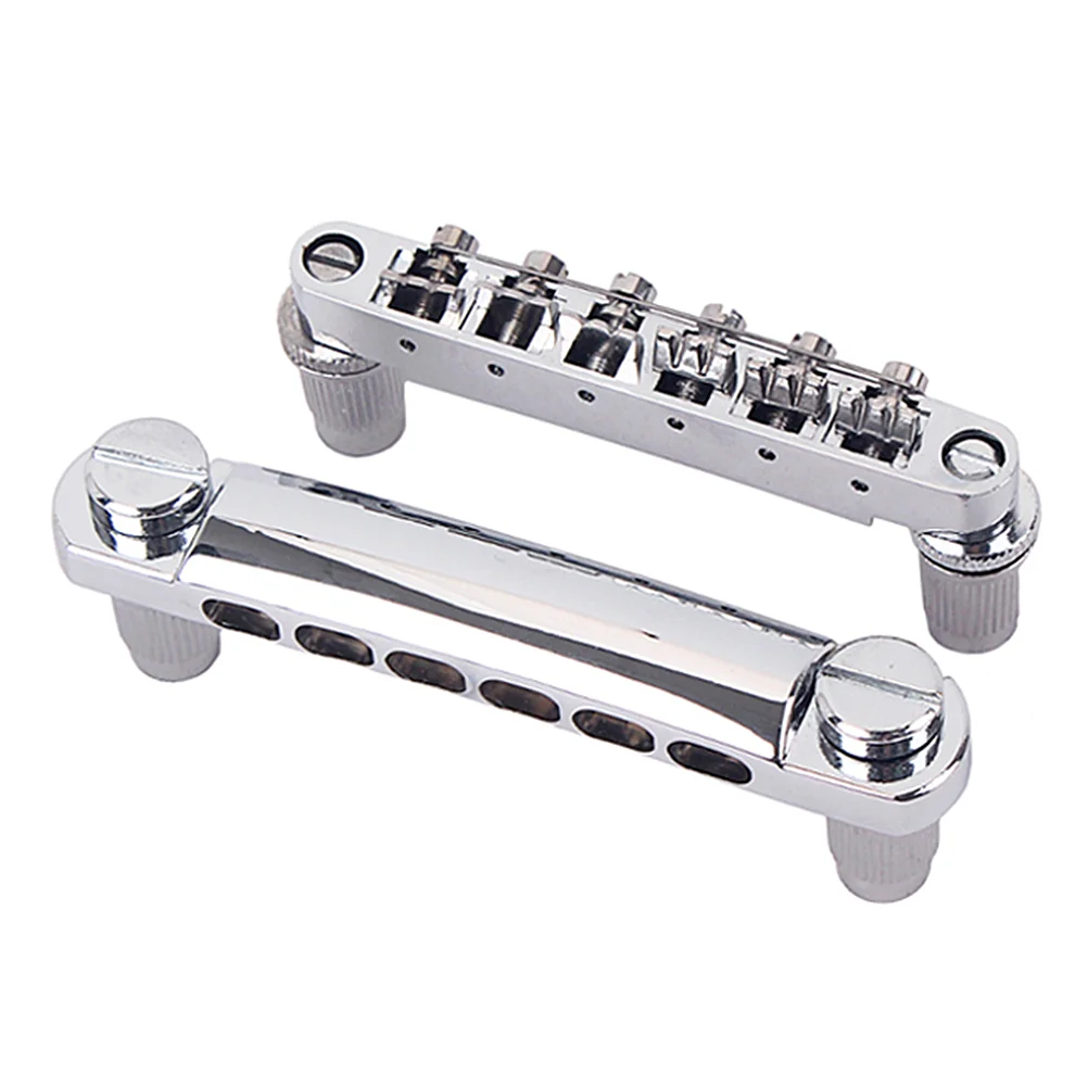 

Guitar Bridge Locking Bridge and Tailpiece Set for Electric Guitar (Silver)