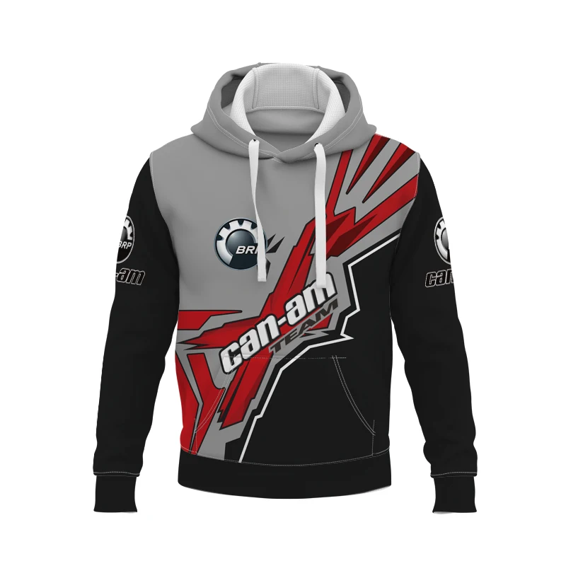 thumbnail image 1 of Nueva chaqueta de motociclismo para exteriores con estampado digital 3D del logotipo BRP CAN AM para hombre, estilo informal, de tendencia urbana, talla 100-6XL, 1 of 4
