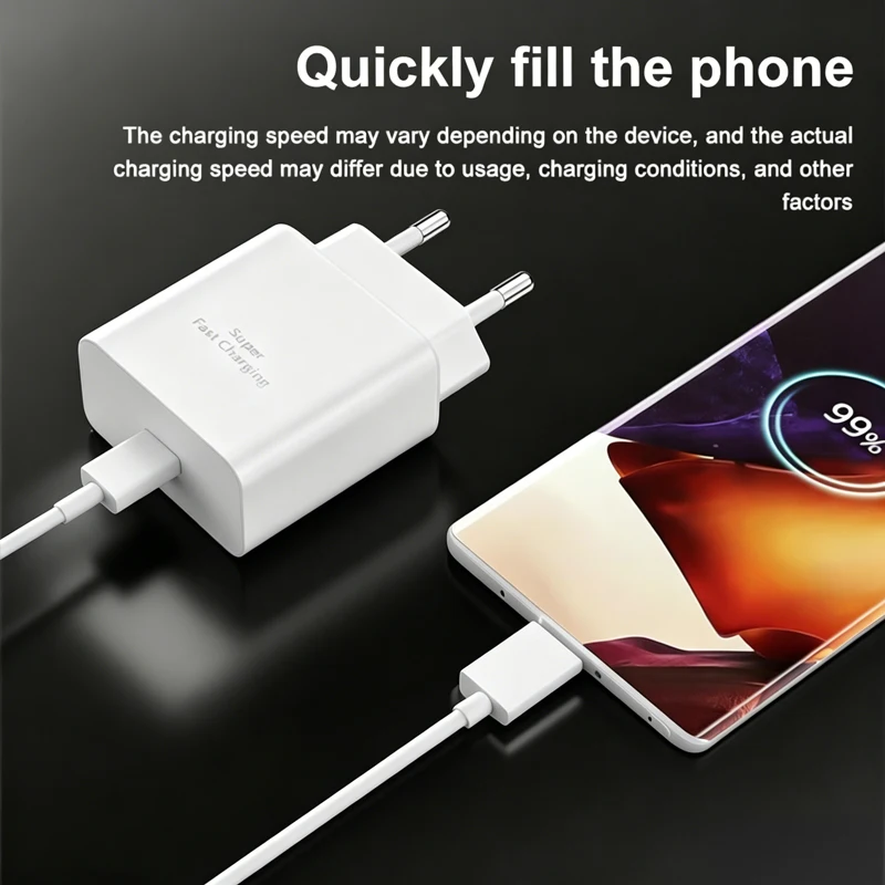 60W USB-C Super Fast Charger with Type C Cable