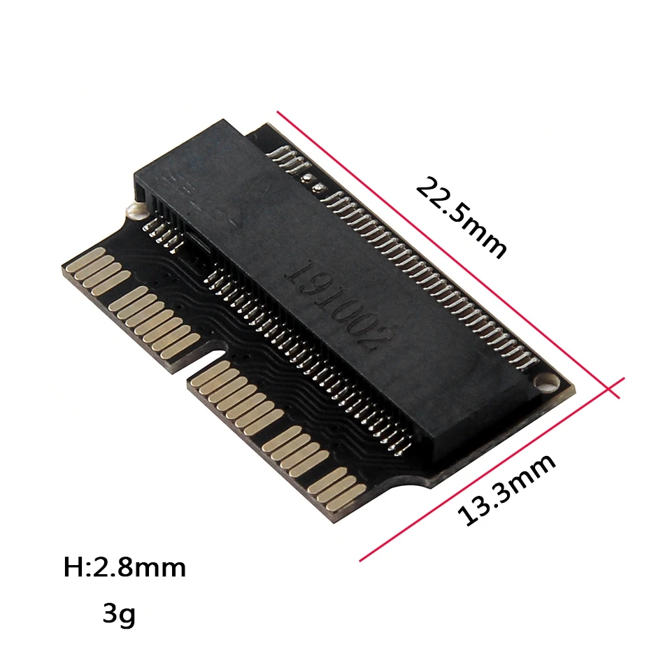 NGFF M.2 NVME SSD Adapter Card for Upgrade MacBook Air(2013-Year) and Mac PRO(Late 2013-2015 Year) Nvme Ssd Adapter