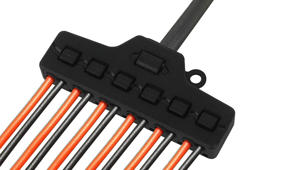 Description Picture 3 of item3/6Ports Out Line Splitter Quick Connect Low Voltage Wire Splitter Distribution Block For Lighting Led Strip Connection Terminal