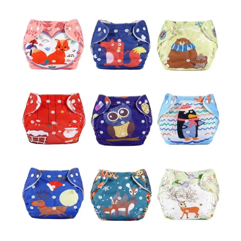 

20pcs/lot Baby Diaper Reusable Nappies Training Pant Children Changing Adjustable Washable Diapers Suit 5-15kg