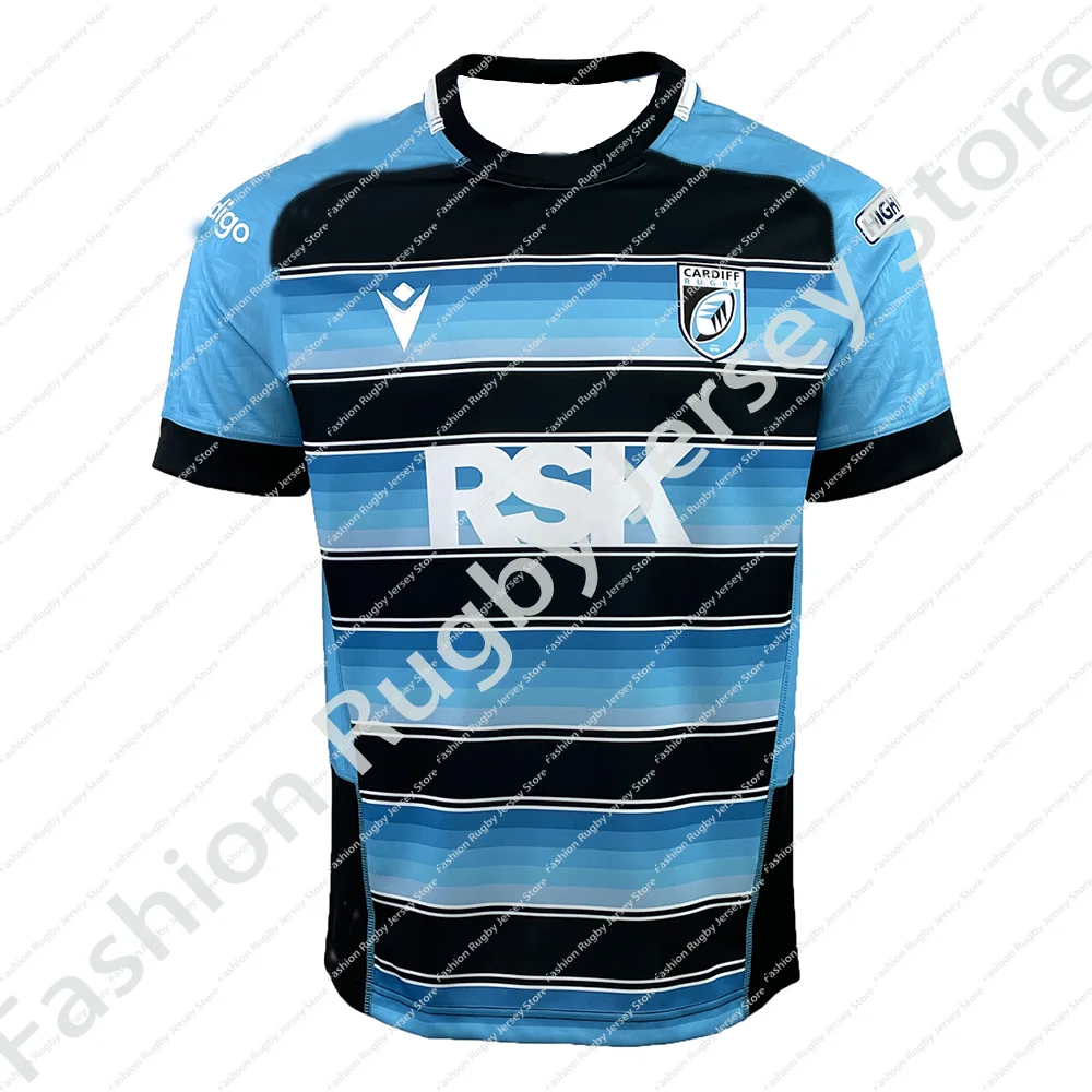 Cardiff Rugby Jersey Clothes Men Kids Children Male Boys Gift T Shirt Team Sportswear Tee Teenager Home Training Top /25 children clothes boxing jersey