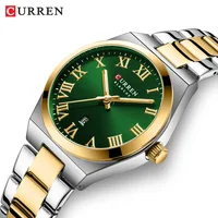 CURREN 9095 Fashion Women's Quartz Watch Calendar Stainless Steel Waterproof Luminous Clock Casual Ladies Business Watches Gifts