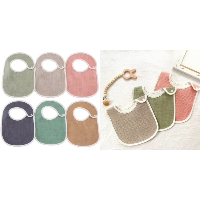 

Multifunctional Cotton Baby Saliva Towel Bibs with Waterproof Layer for Boy Girl