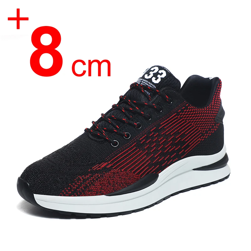 2025 Men Heightening Shoes Elevator Shoes Hidden 6CM Height Increase Shoes For Male Casual Breathable Sports Sneakers Taller Men 2