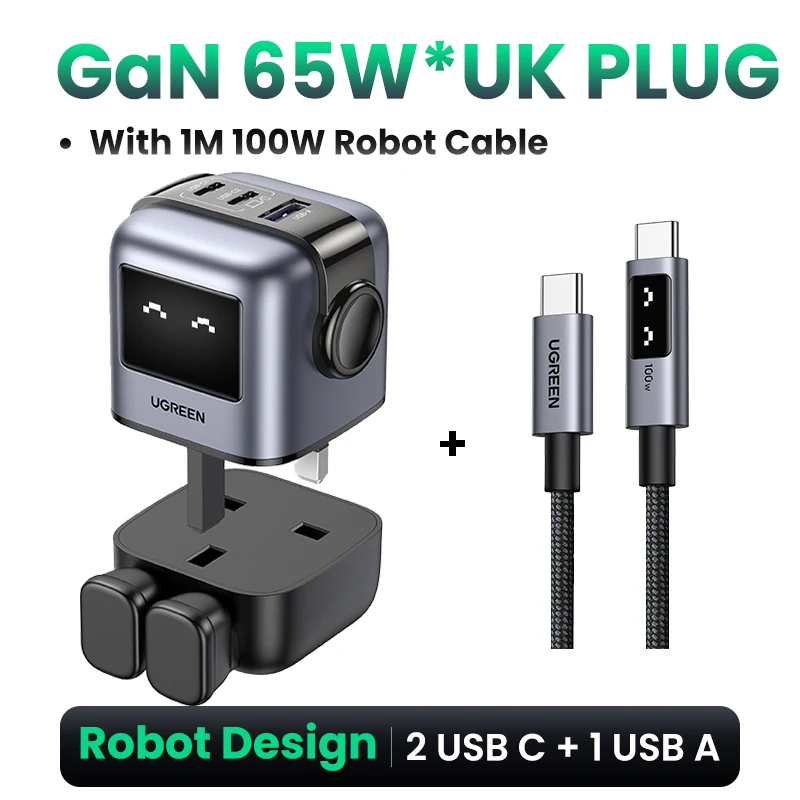 UK Black Robot Cable
