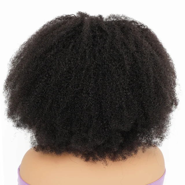 250% Density Afro Kinky Curly Human Hair Wigs For Women Indian 13x4 Lace Frontal Wig 4x1 T Part Wig With Transparent Lace Remy 2