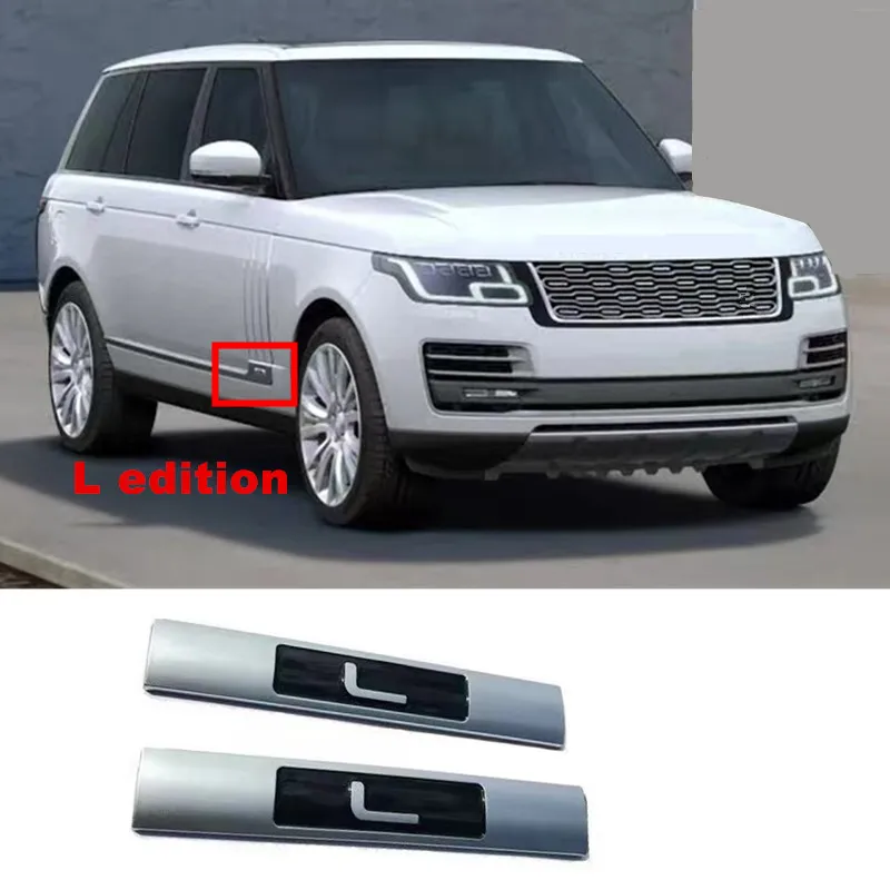 

Глянцевая Серебряная Автомобильная боковая наклейка для Land Rover Range Rover Administrative Genesis Edition L Logo Sport Badge Sticker Accessories
