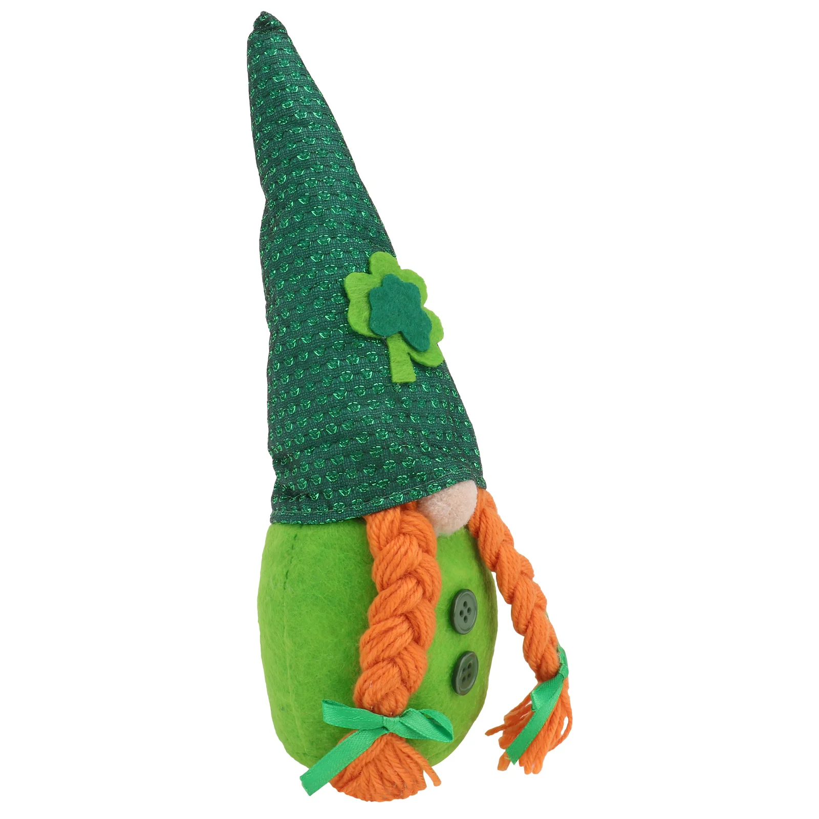 

St Patricks Day Gnome Swedish Gnome Ornaments Green Leprechaun Tomte Gnomes Nordic Figurine Home Decoration Ornaments ( Girl )