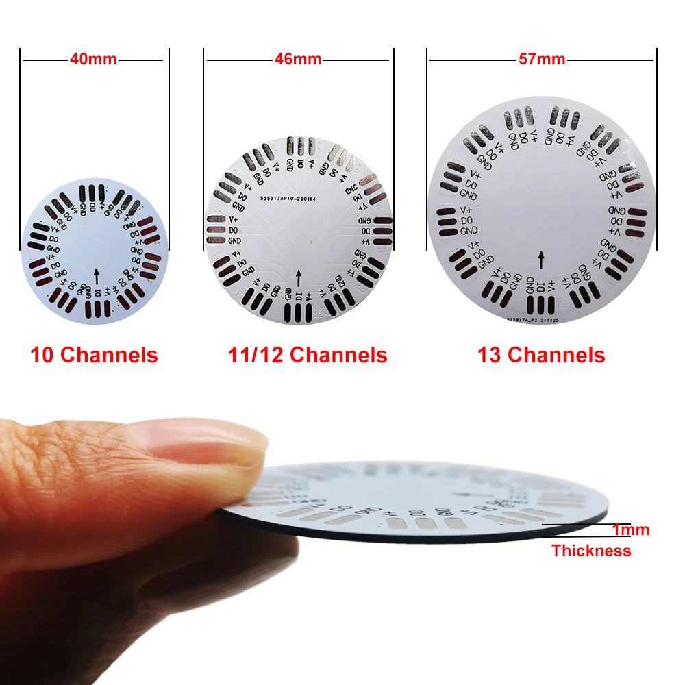 WS2812 WS2811 SK6812 11/12/13 Channels Firework Light Module Individually Addressable 3PIN Round Panel For Home Party Decor led light led modules led module led panel light