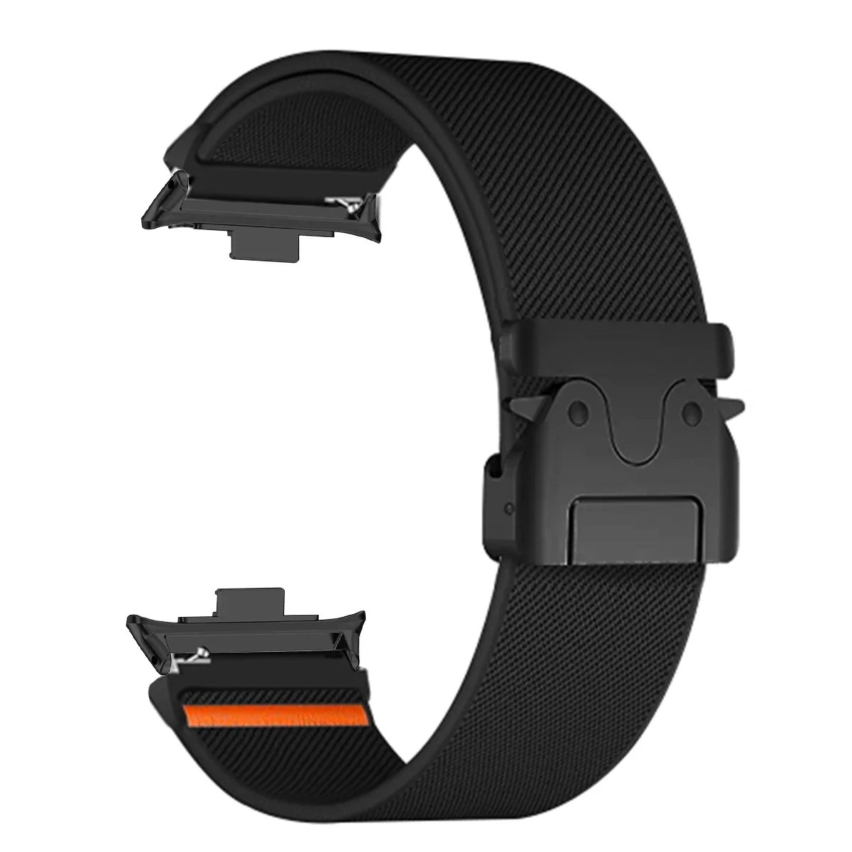 Nylon and Metal Sport Watchband Strap