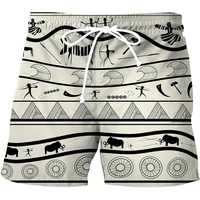 New Summer 3D Digital Printed Beach Pants Loose Casual Drawstring Shorts For Men Clothes Quick-dry Cool Ice Shorts Homme Trunks 1