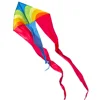 NEW 7m Power Rainbow Triangle /Delta Kites With Kite Handle and Line Good Flying 1