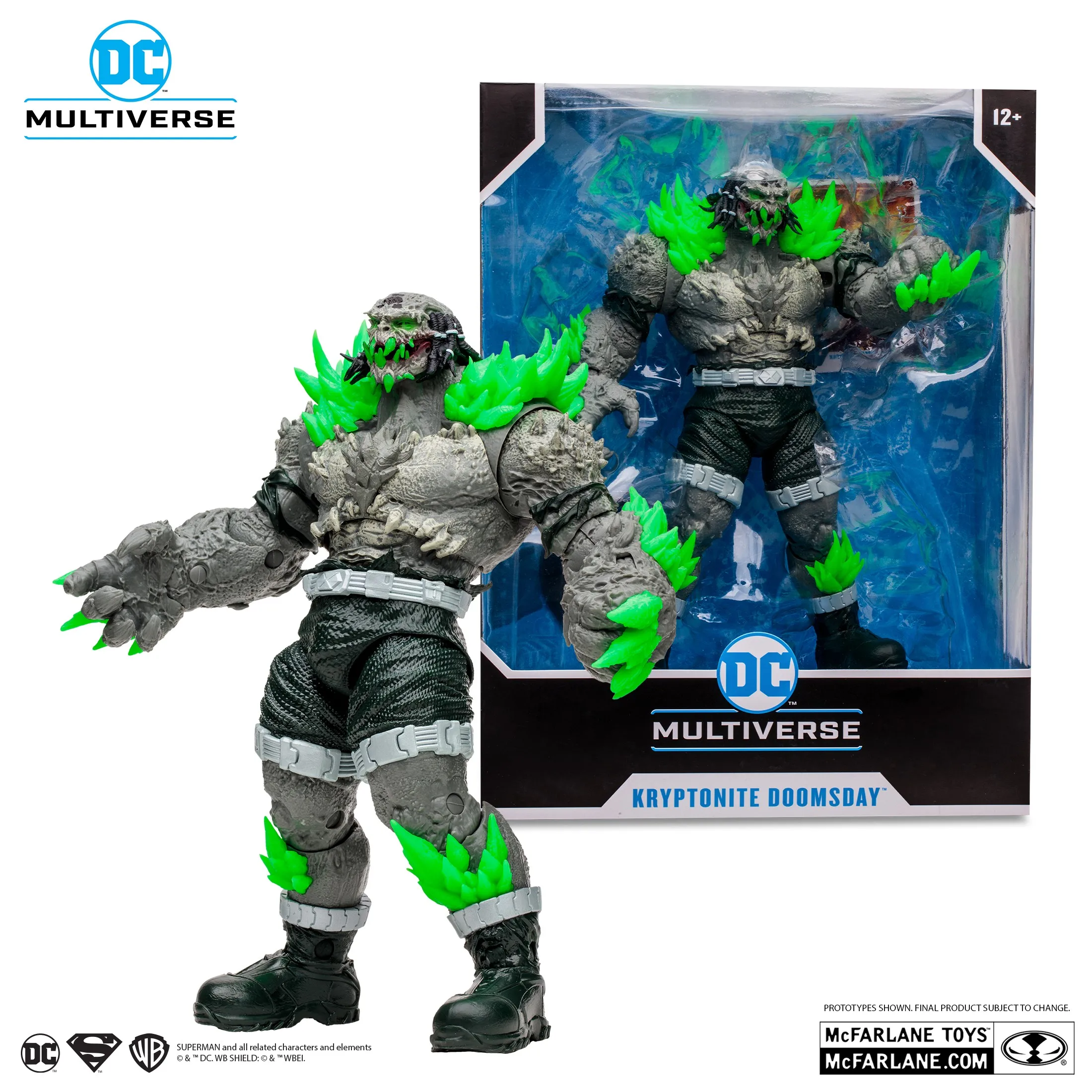 

McFarlane Toys Kryptonite Doomsday Mega Figure from Superman/Batman , DC Multiverse 10-inch Movable Character Figures Figurines