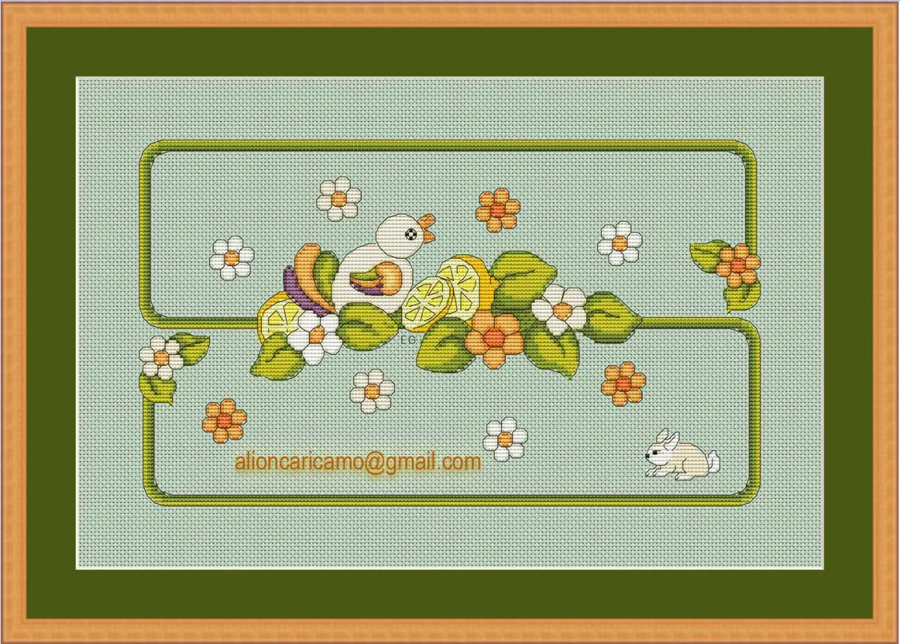 

Набор для рукоделия Homefun ручной работы, вышивка, вышивка крестиком, холст, лимон, утка, 14 карат, 40-28