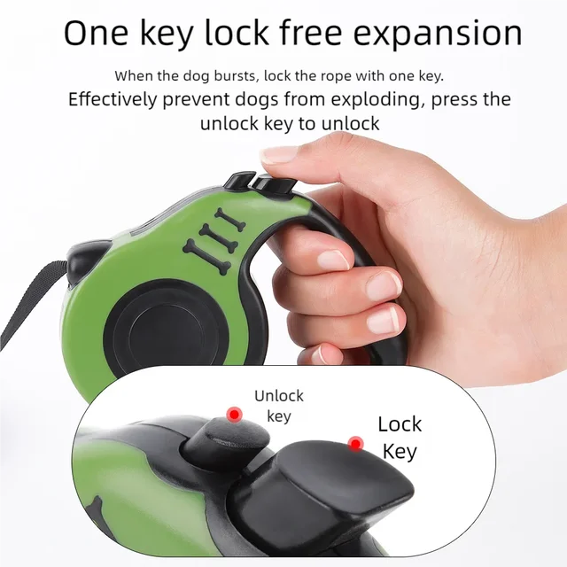 Pet Traction Device, Pet Dog Automatic Retractable Traction Rope, Bone Printed Dog Walking Rope, Dog Chain, Dog Rope Pet Traction Device, Pet Dog Automatic Retractable Traction Rope, Bone Printed Dog Walking Rope, Dog Chain, Dog Rope