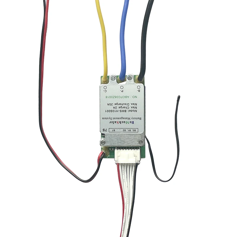 BeMuchSafer 7S 20A 24V 배터리 BMS 7S20A 분리형 포트 PCM 온/오프 스위치 온도 센서 포함 24V 7S BMS DIY 배터리 팩용