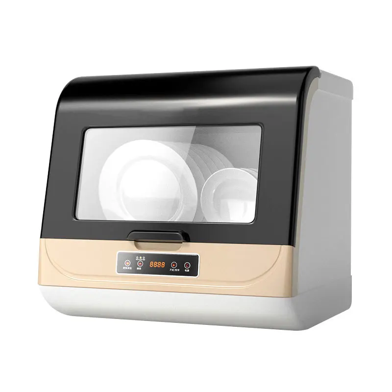 Household Automatic Dish Washers Sink Washing Dish Machine Smart Countertop Dishwasher Stainless Steel Silver Kitchen OEM 2