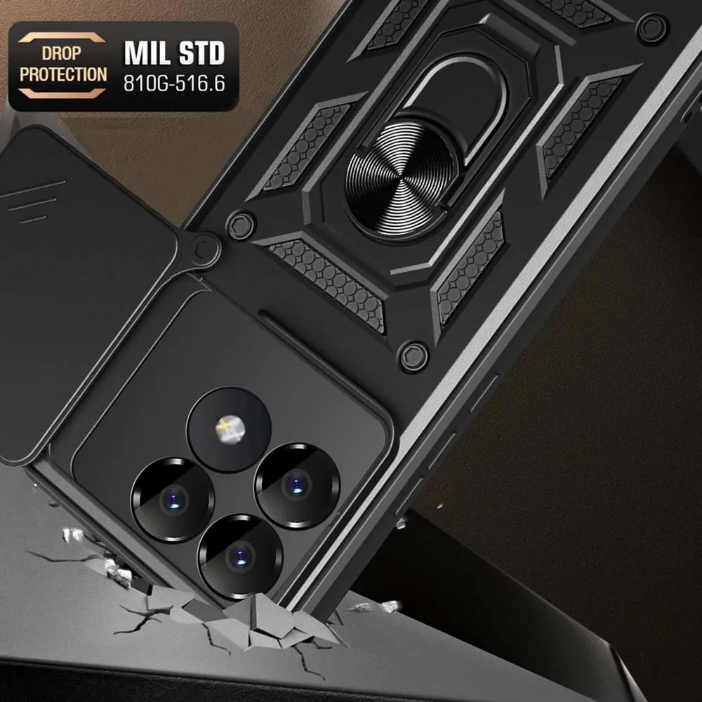 Shockproof Armor Case with Car Holder and Camera Lens Protection