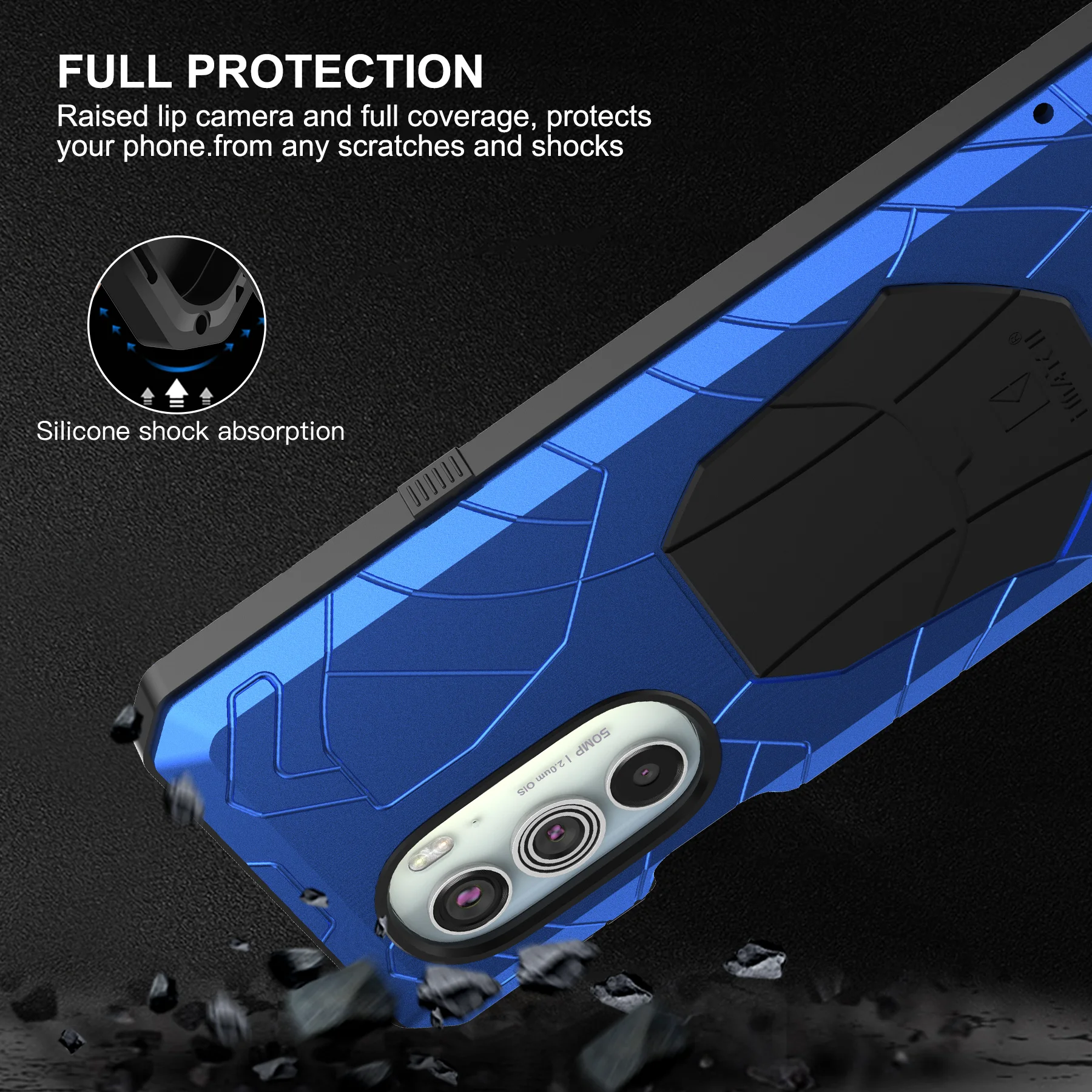 Shockproof Dropproof Dustproof Phone Case For Motorola Moto Edge X30 G100 G 5g Plus Metal Heavy Duty Protection Cover Cases