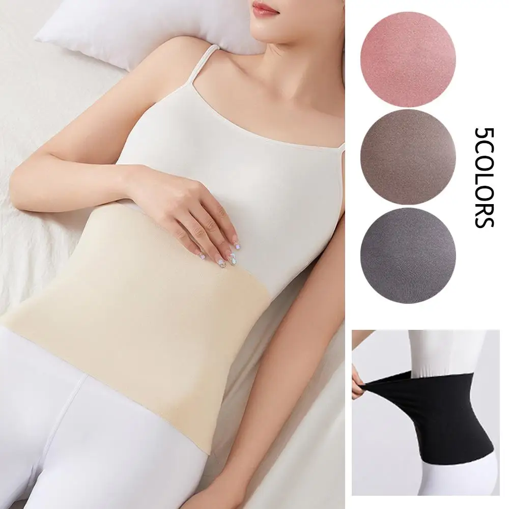 Pressure Warmer Inner Wear Waist Support Waist Protector Autumn Winter Warm Women Abdomen Back Elastic Thermal Belly Protector