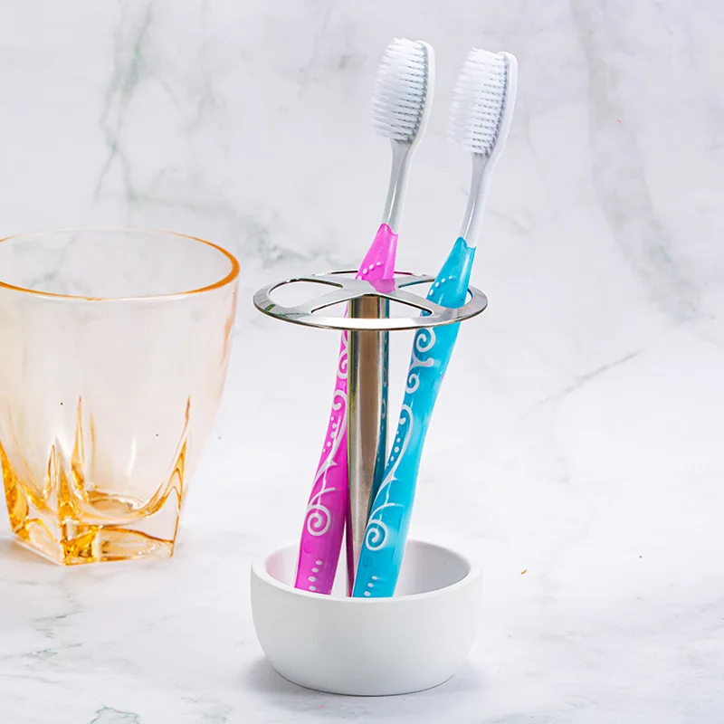 

U50 Toothbrush Storage Organizer Holder Home Decor for Bathroom Countertop Holds Toiletries and Beauty Accessories
