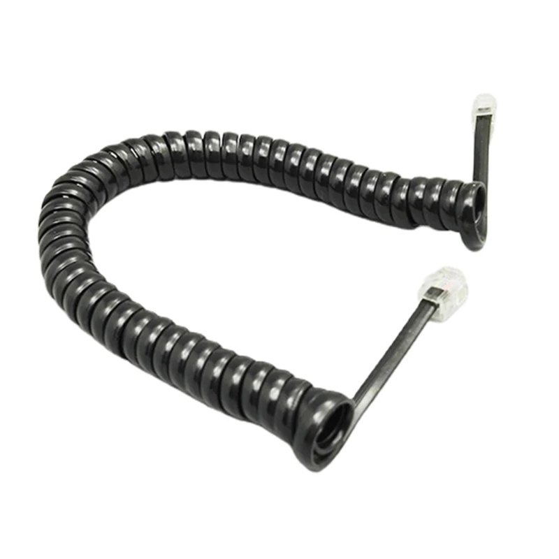 Coiled 6-Foot Landline Telephone Handset Cord