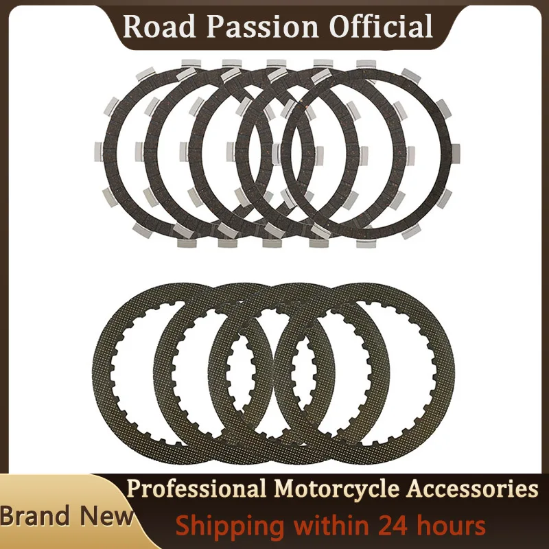 

9 pcs Bakelite Motorcycle Clutch Plates & Steel Friction Plate For Suzuki DR250S VL250 GN250 GN250E GW250 GZ250 TU250 SW-1 NJ45A