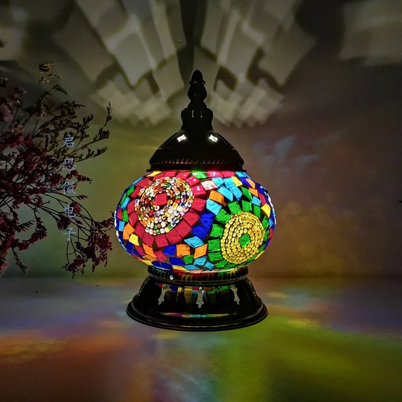 DIY Turkish Mosaic Night Light Material Package Handmade Table Lamp Lovers Child Birthday Gift Lampara De Noche Dormitorio 3