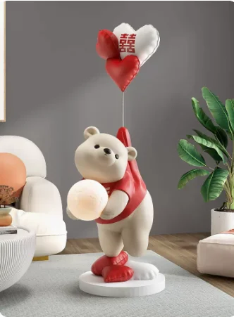 

Little Bear Holding Lamp Intelligent Voice Bluetooth Sound Decoration Home Decoration Gift Little Night Light Fixture