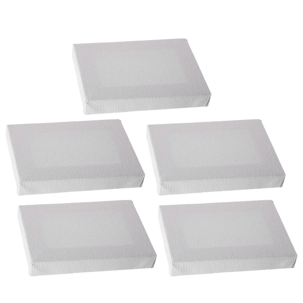 5 Pcs Mini Canvas Frame Primed Canvases Easels Boards for Painting Small Picture