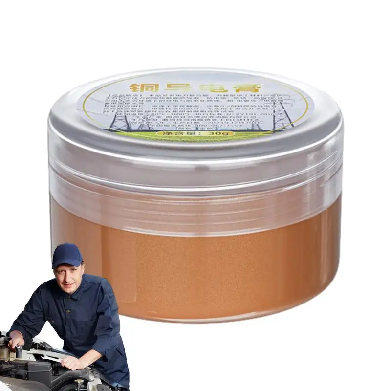 

30g Car Copper Grease Multipurpose Conductive Paste High Temperature Electrical Contact Lubricant Gear Bearing Oil Kit For Auto