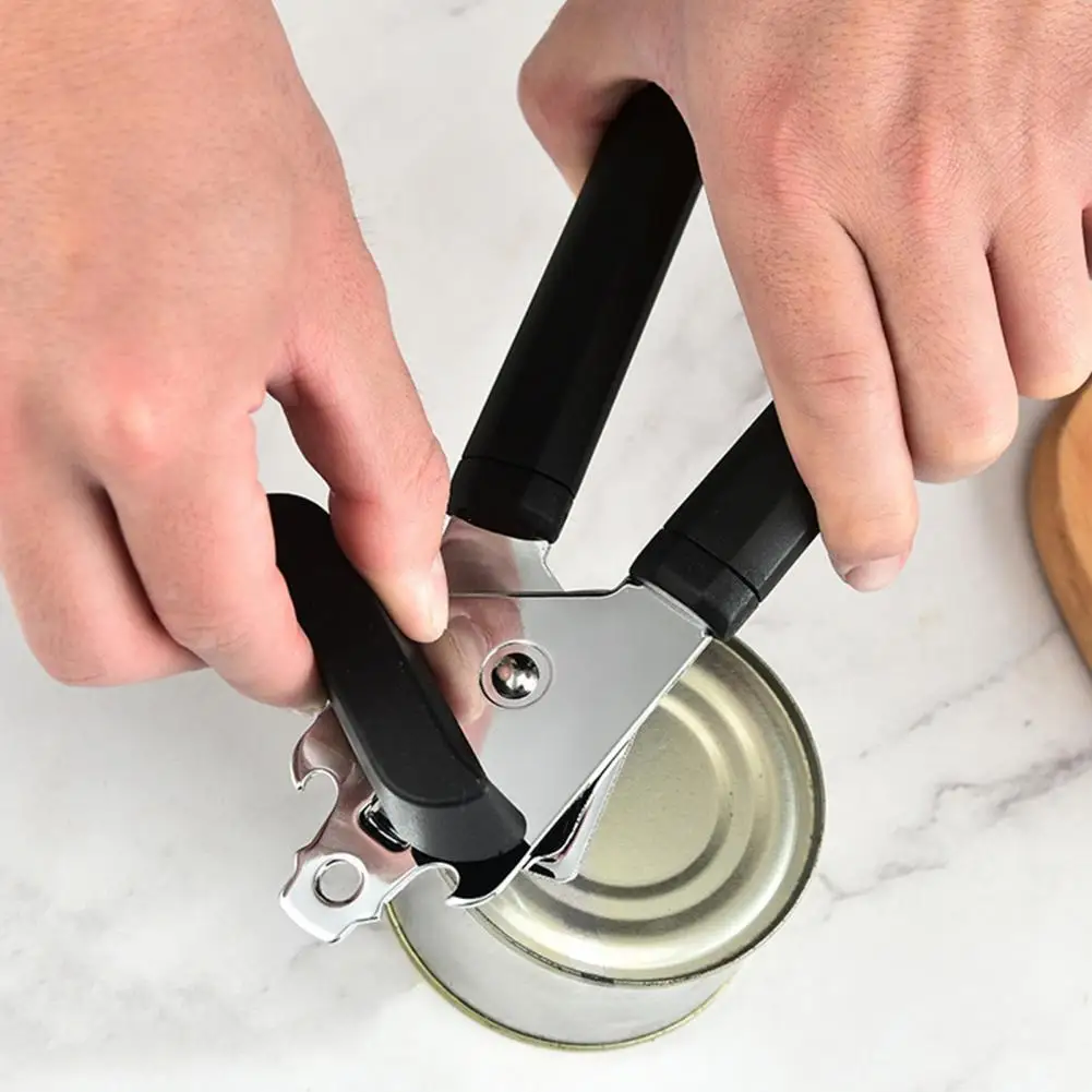 Effortless Can Opener Stainless Steel 360-degree Rotating Knob Non-slip  Handle Multifunctional Easy Lid Removal Can Opener - AliExpress