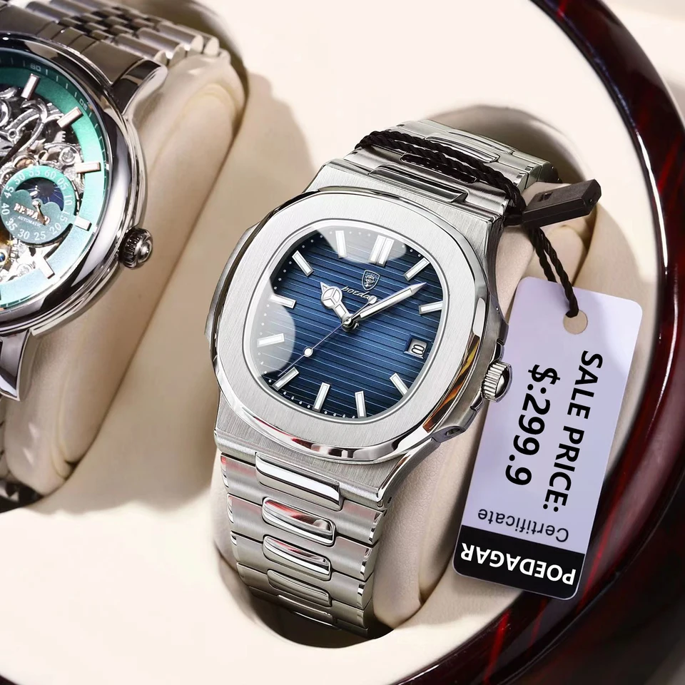 Orologi da Uomo POEDAGAR Marca Lusso Luminosa Impermeabile Orologio al Orologi da Uomo POEDAGAR Marca Lusso Luminosa Impermeabile Orologio al