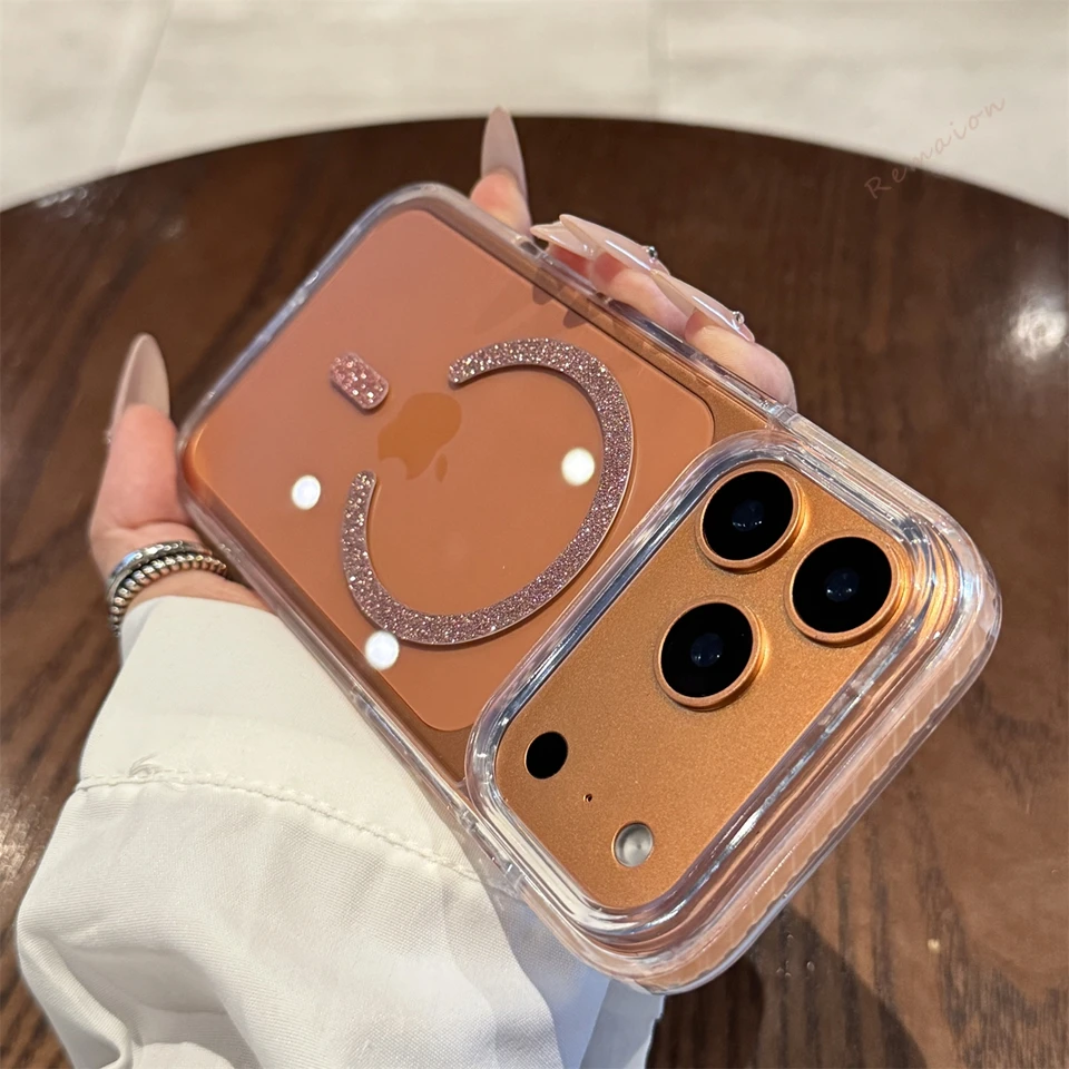 Bling Glitter Silicone Shockproof Phone Case - Classic Design Protector Cover